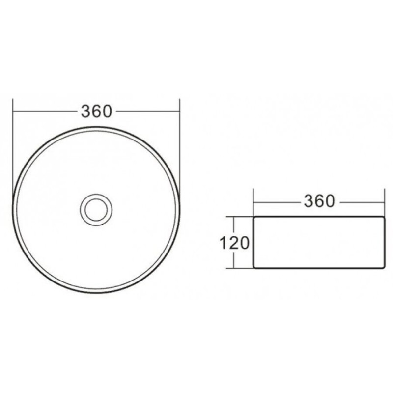 Раковина BelBagno BB1357 накладная 36 х 36 х 12 см