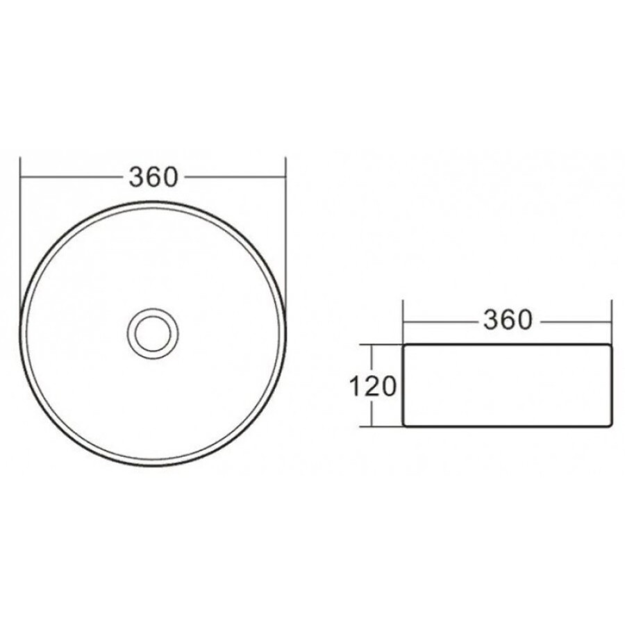 Раковина BelBagno BB1357 накладная 36 х 36 х 12 см