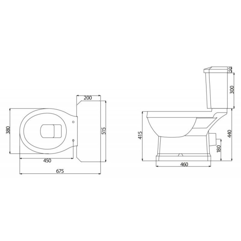 Напольный унитаз BelBagno Trevi BB135CP