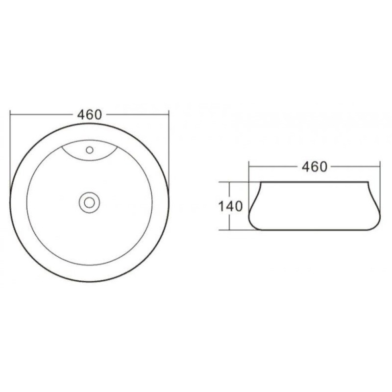 Раковина BelBagno BB1398 накладная 46 х 46 х 14 см