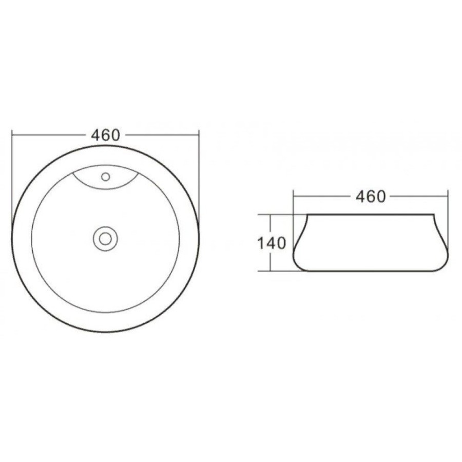 Раковина BelBagno BB1398 накладная 46 х 46 х 14 см