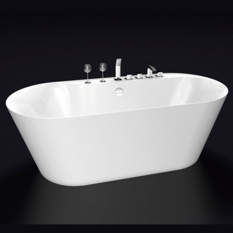 Ванна акриловая BelBagno BB14, 180 х 85 см, белая