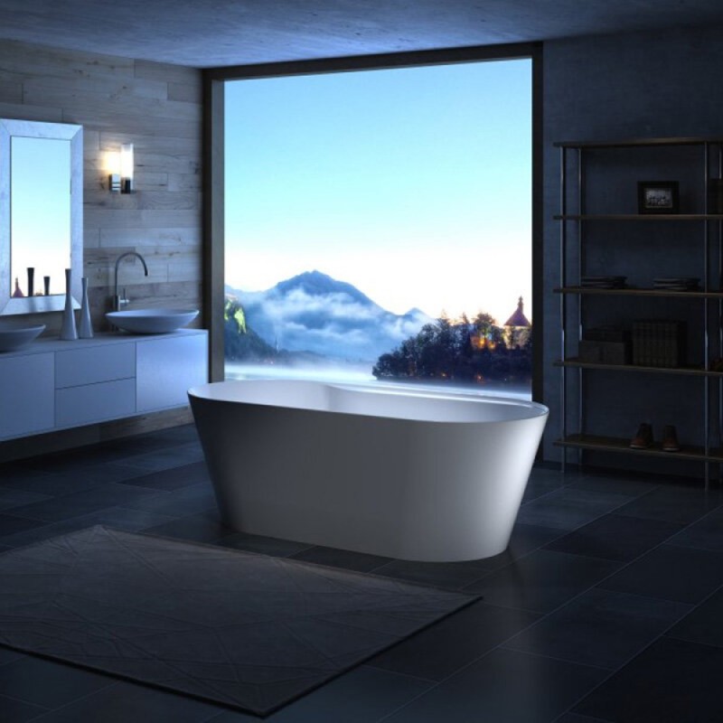 Ванна акриловая BelBagno BB14, 180 х 85 см, белая