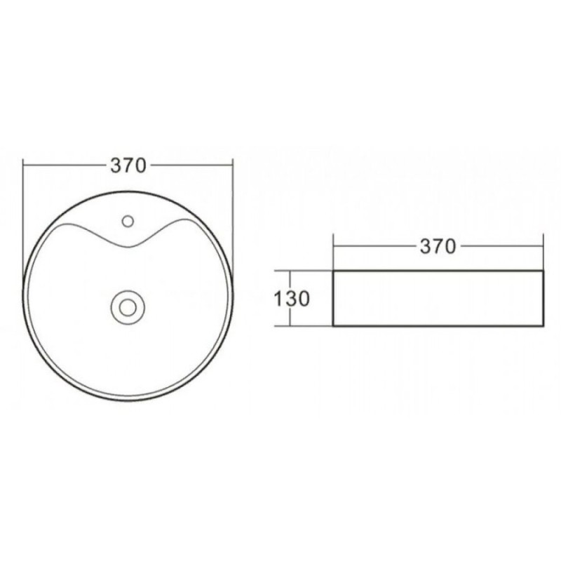 Раковина BelBagno BB1400 накладная 37 х 37 х 13 см