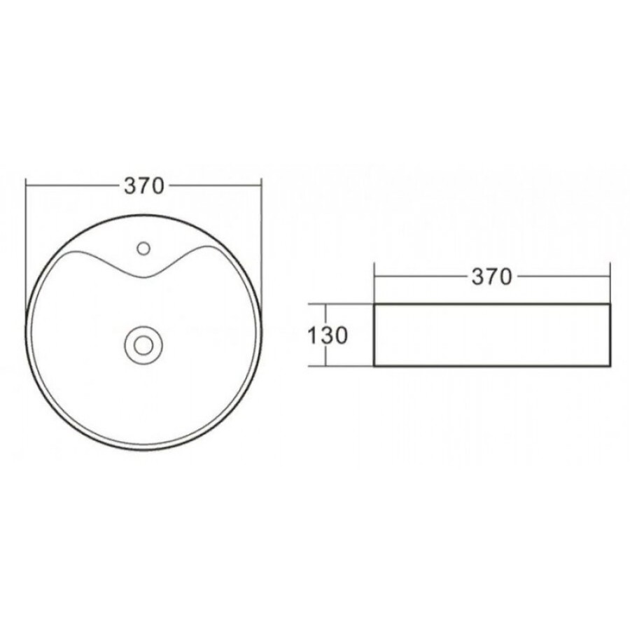 Раковина BelBagno BB1400 накладная 37 х 37 х 13 см