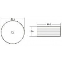 Раковина BelBagno BB1406 накладная 40.5 х 40.5 х 18 см