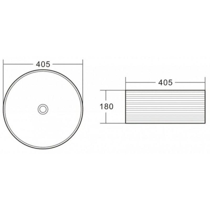 Раковина BelBagno BB1406 накладная 40.5 х 40.5 х 18 см