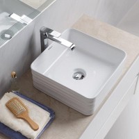 Раковина BelBagno BB1407, 38 см, накладная, белая