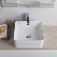 Раковина BelBagno BB1407, 38 см, накладная, белая