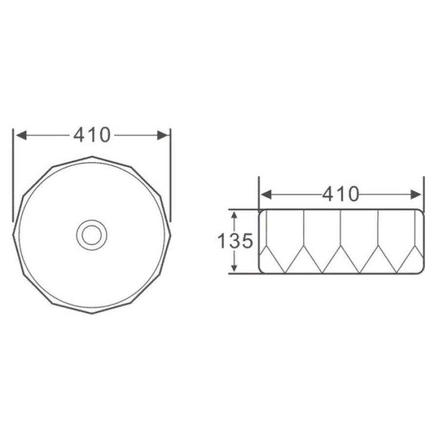 Раковина BelBagno BB1409H301 накладная, цвет черный 41 х 41 х 13.5 см