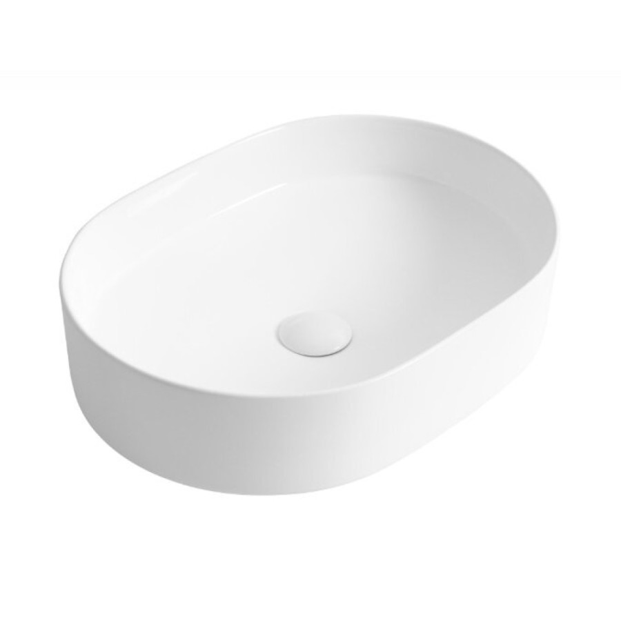 Раковина BelBagno BB1483, 50 см, фаянс, накладная, белый