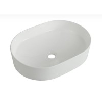 Раковина BelBagno BB1483, 50 см, фаянс, накладная, белый