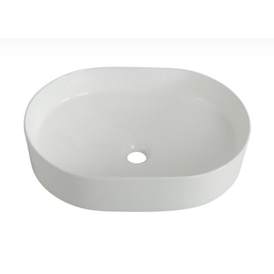 Раковина BelBagno BB1483, 50 см, фаянс, накладная, белый