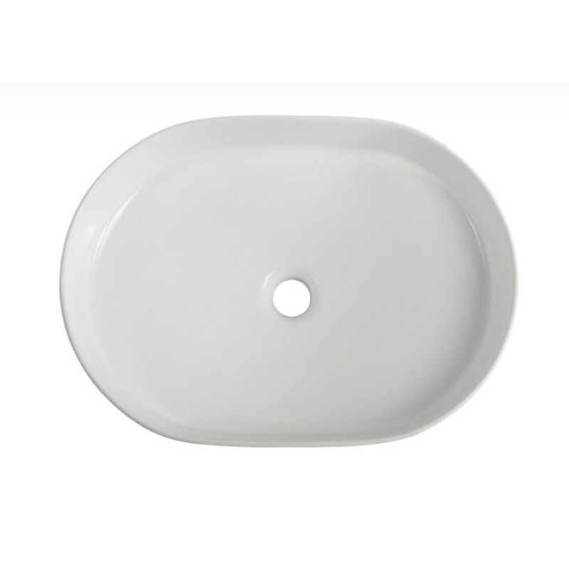 Раковина BelBagno BB1483, 50 см, фаянс, накладная, белый