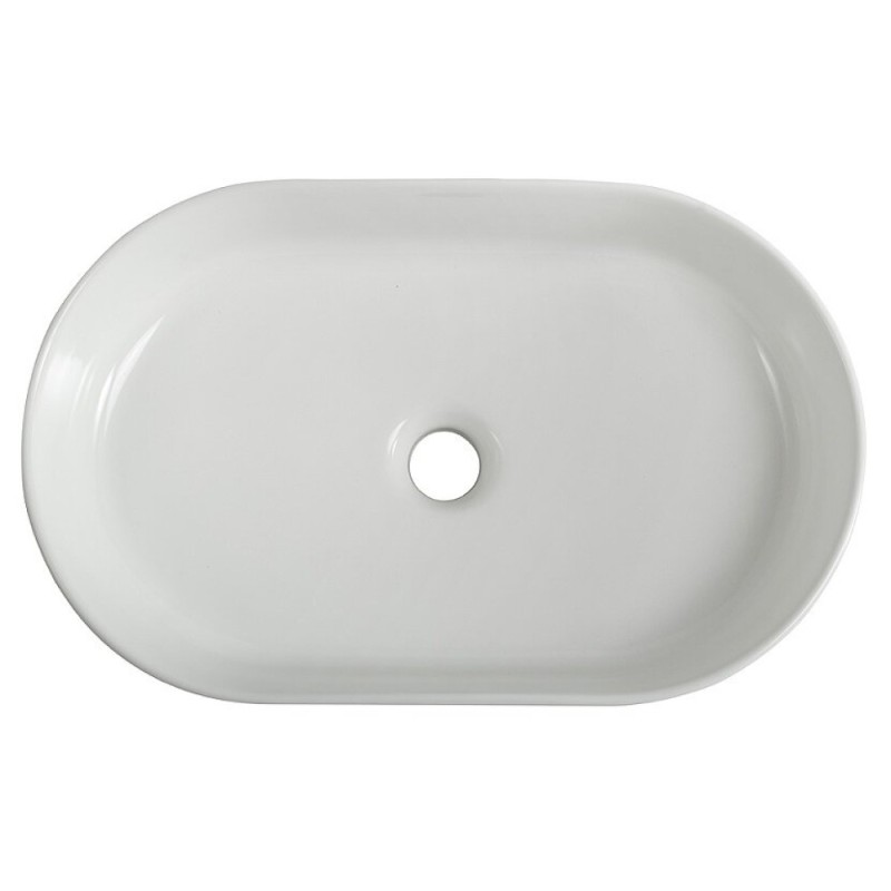Раковина BelBagno BB1497, 50 см, фаянс, накладная, белый