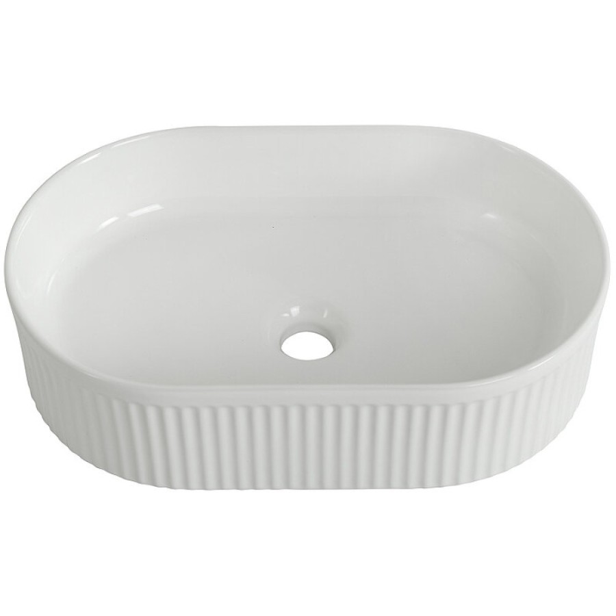 Раковина BelBagno BB1497, 50 см, фаянс, накладная, белый