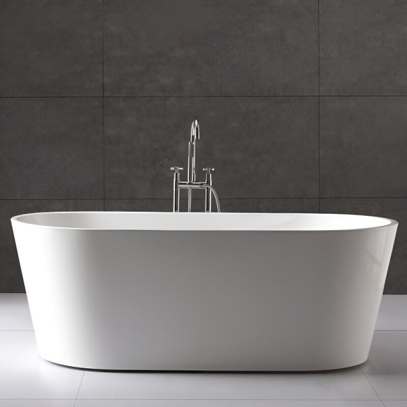 Ванна акриловая BelBagno BB202-1600-800, 160 х 80 см, слив-перелив в комплекте, белая