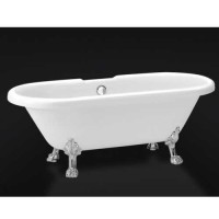 Ванна акриловая BelBagno BB21-ORO, 180 х 85 см, слив-перелив и ножки золото