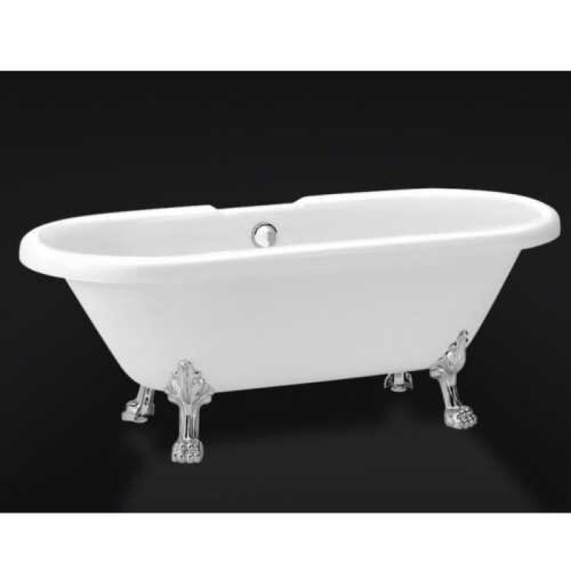 Ванна акриловая BelBagno BB21-ORO, 180 х 85 см, слив-перелив и ножки золото