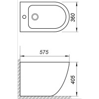 Напольное биде BelBagno Sfera-R BB2141B, белое