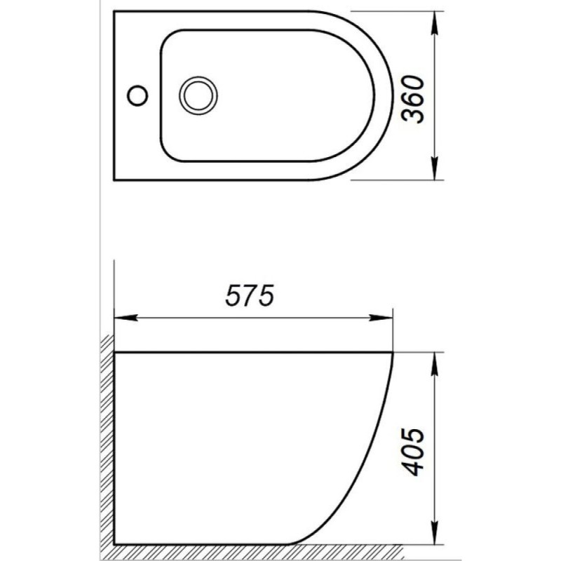 Напольное биде BelBagno Sfera-R BB2141B, белое