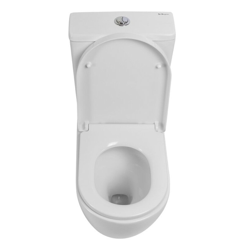 Напольный унитаз-компакт BelBagno Sfera-Tor белый, BB2141CP-TOR/BB2141T