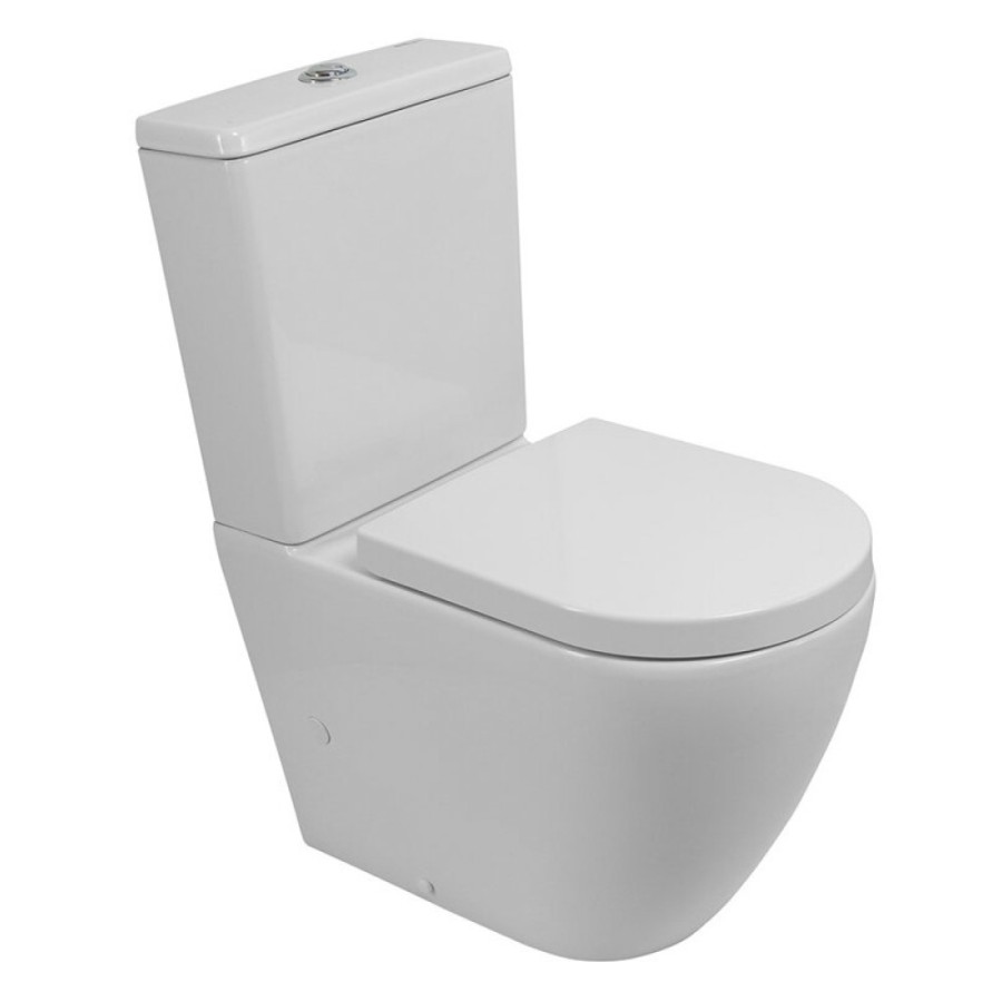 Напольный унитаз-компакт BelBagno Sfera-Tor белый, BB2141CP-TOR/BB2141T