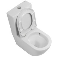 Напольный унитаз-компакт BelBagno Sfera-Tor белый, BB2141CP-TOR/BB2141T