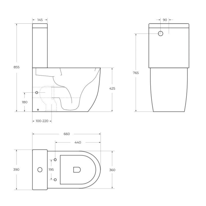 Напольный унитаз BelBagno Sfera-R, BB2141CPR/SC/BB2141T, безободковый, с бачком, сиденье микролифт, белый