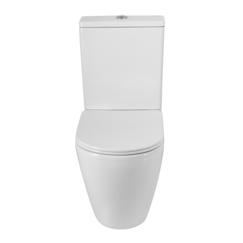 Напольный унитаз BelBagno Sfera-R, BB2141CPR/SC/BB2141T, безободковый, с бачком, сиденье микролифт, белый
