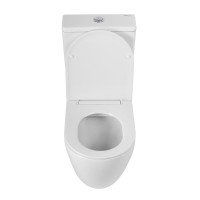 Напольный унитаз BelBagno Sfera-R, BB2141CPR/SC/BB2141T, безободковый, с бачком, сиденье микролифт, белый