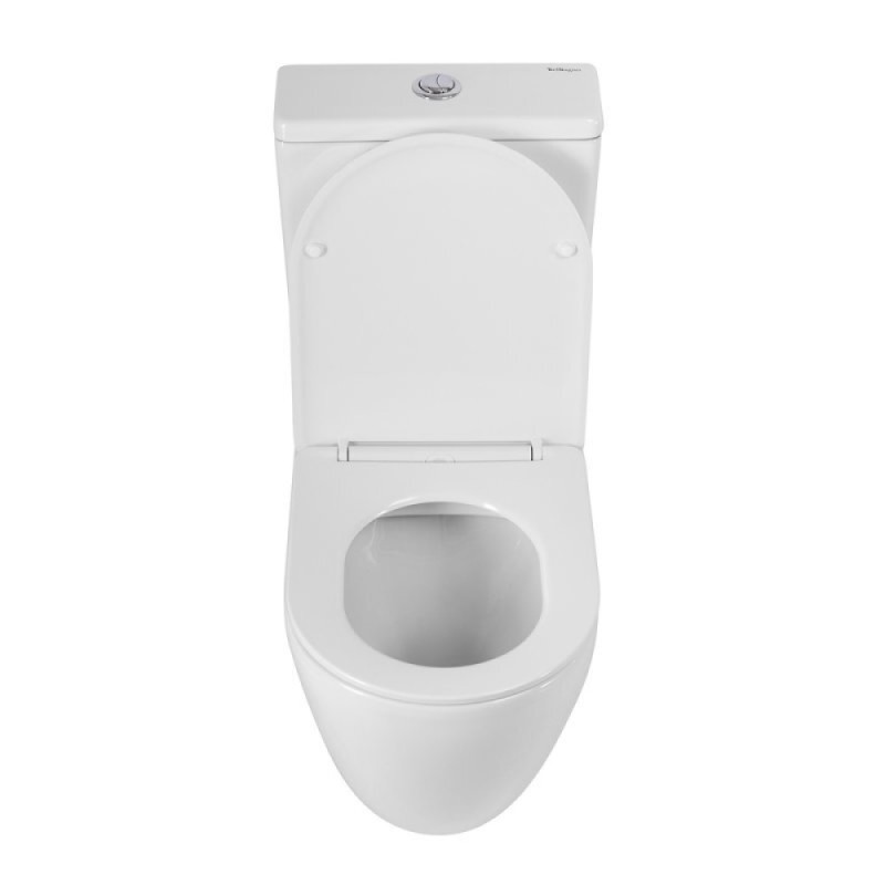 Напольный унитаз BelBagno Sfera-R, BB2141CPR/SC/BB2141T, безободковый, с бачком, сиденье микролифт, белый