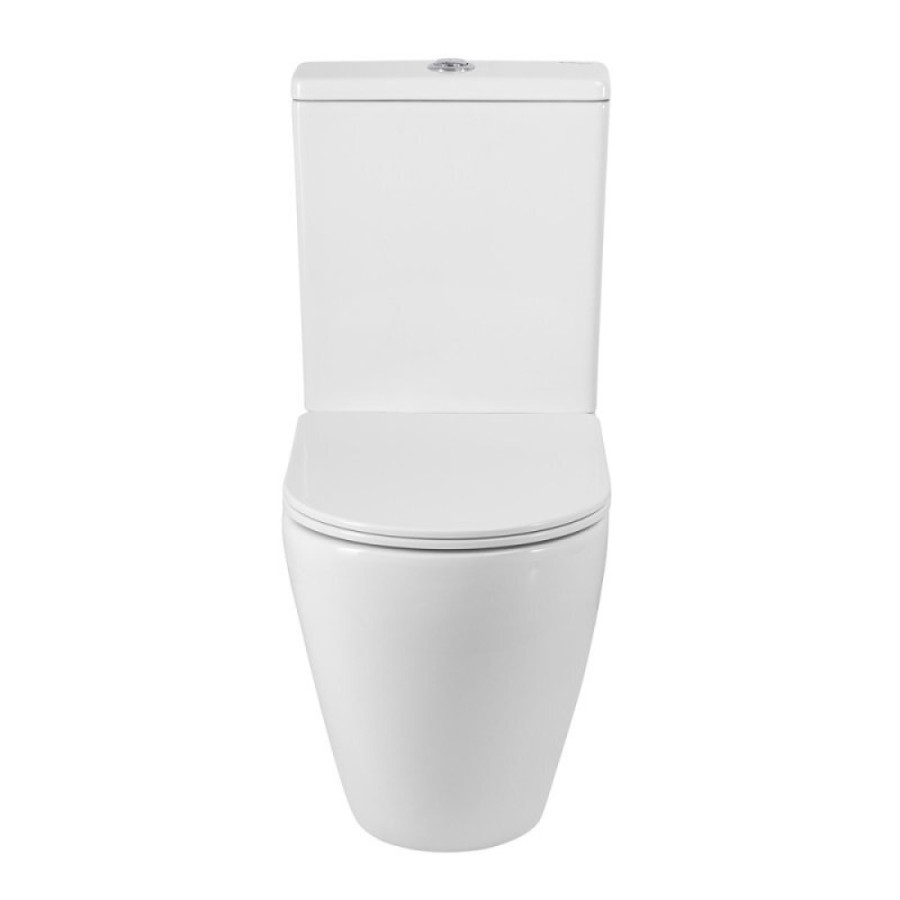 Напольный унитаз BelBagno Sfera-R, BB2141T/BB2141CP-TOR/SC, безободковый, с бачком, сиденье микролифт, белый
