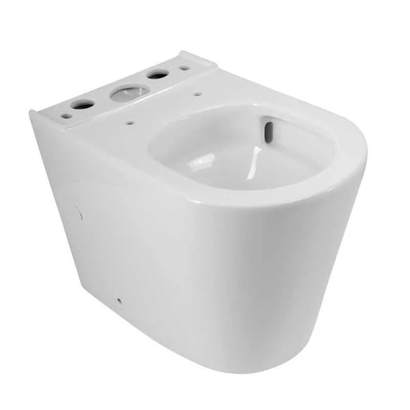 Напольный безободковый унитаз-компакт BelBagno Flay-TOR, BB2149CP-TOR/BB2149T/BB870SC, смыв торнадо, с бачком, крышка микролифт, белый