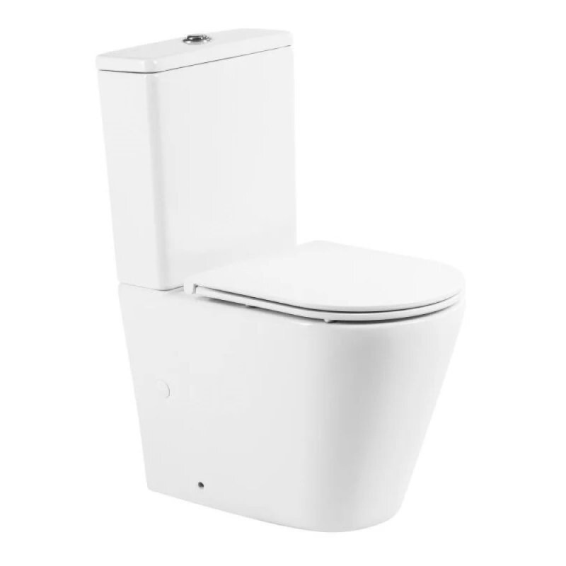 Напольный унитаз BelBagno Flay BB2149CPR/BB2149T/BB2111SC, с бачком, сиденье микролифт, белый