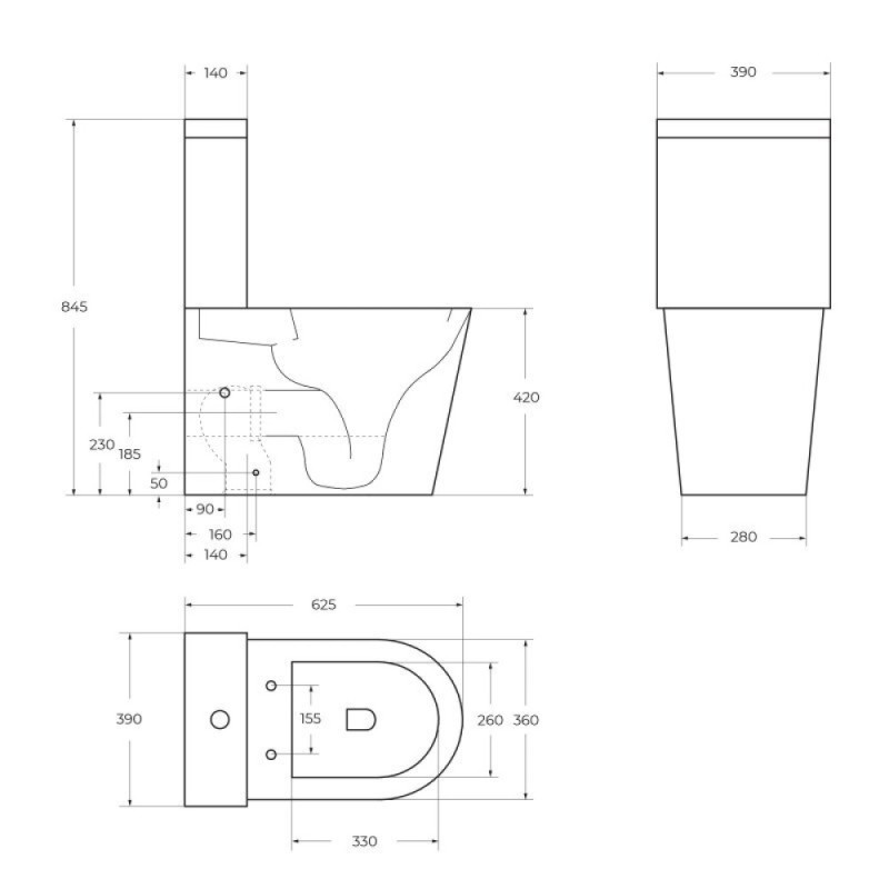 Напольный унитаз BelBagno Flay BB2149CPR/SC/BB2149T, с бачком, сиденье микролифт, белый