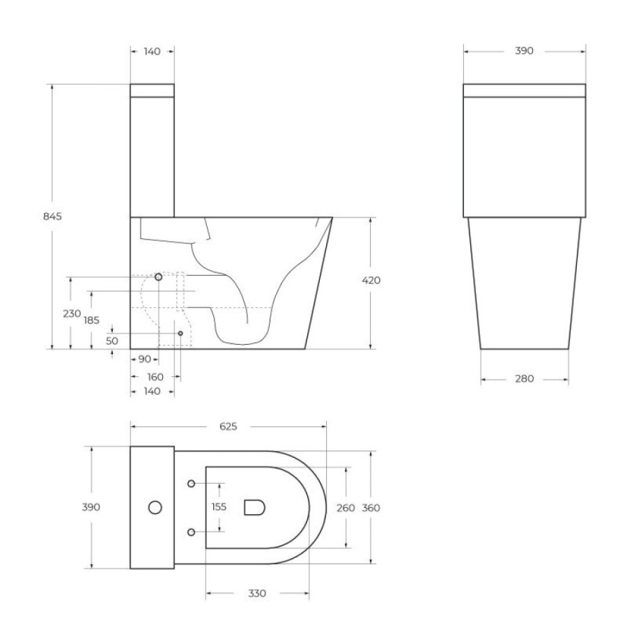 Напольный унитаз BelBagno Flay BB2149CPR/SC/BB2149T, с бачком, сиденье микролифт, белый