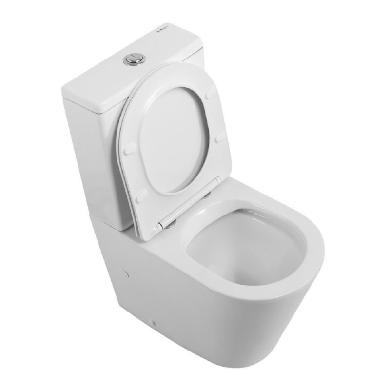 Напольный унитаз BelBagno Flay BB2149CPR/SC/BB2149T, с бачком, сиденье микролифт, белый