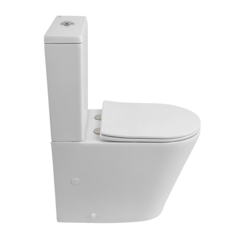 Напольный унитаз BelBagno Flay BB2149CPR/SC/BB2149T, с бачком, сиденье микролифт, белый