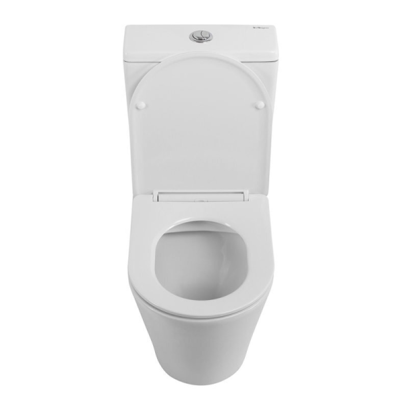 Напольный унитаз BelBagno Flay BB2149CPR/SC/BB2149T, с бачком, сиденье микролифт, белый