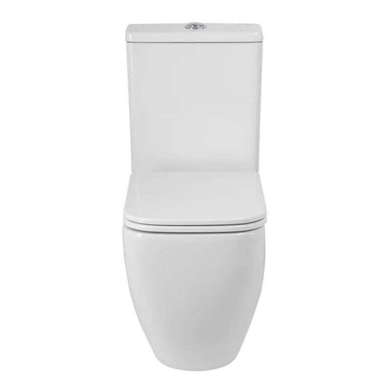 Унитаз-компакт напольный BelBagno Luce-TOR BB2197CP-TOR/SC/BB2197T, безободковый, смыв торнадо, сиденье микролифт, цвет белый