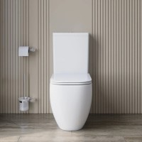 Унитаз-компакт напольный BelBagno Luce-TOR BB2197CP-TOR/SC/BB2197T, безободковый, смыв торнадо, сиденье микролифт, цвет белый