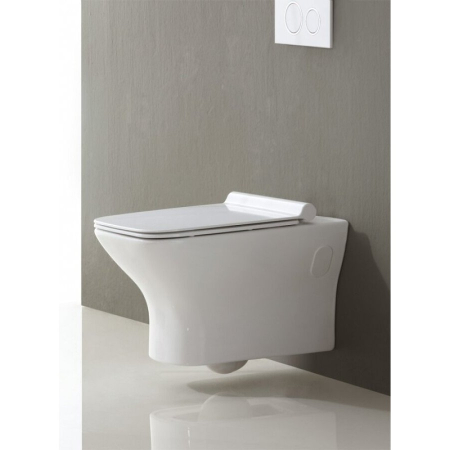 Подвесной унитаз BelBagno Romano BB248CHR, безободковый