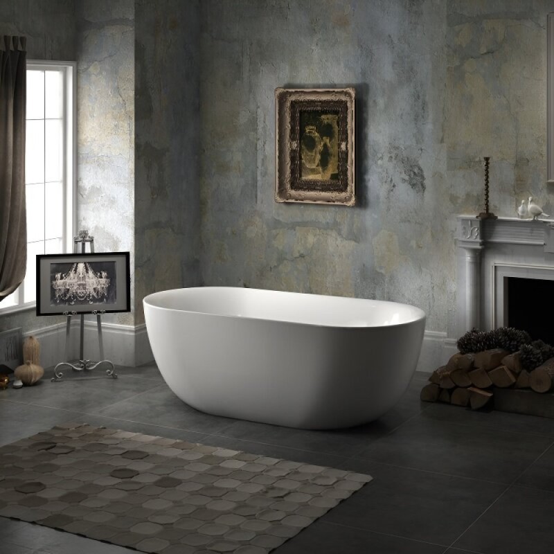 Ванна акриловая BelBagno BB27, 150 х 80 см, белая