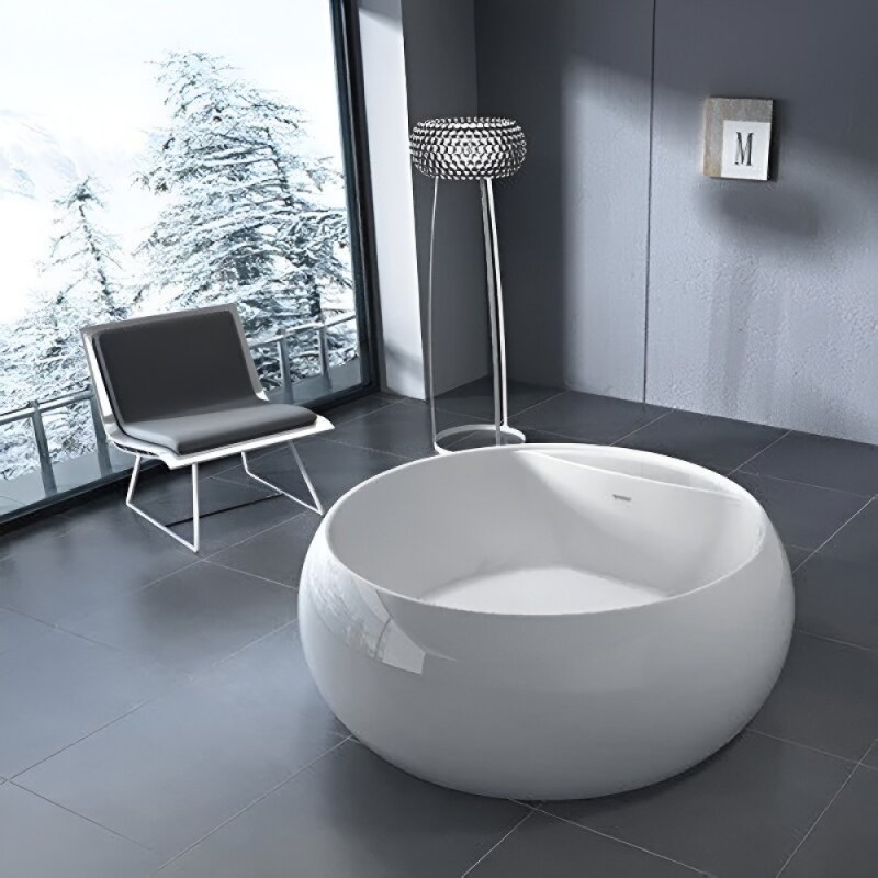 Ванна акриловая BelBagno BB30-1550, 155 х 155 см, белая