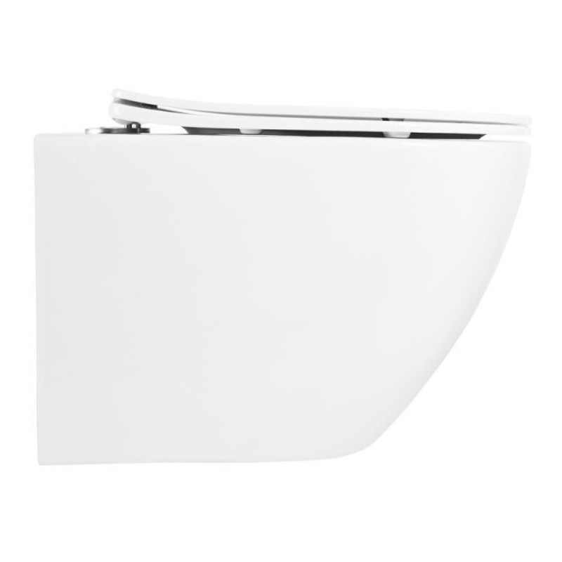 Подвесной унитаз BelBagno Uno BB3105CHR-SC, безободковый, сиденье микролифт, белый BB3105CHR/SC