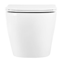 Подвесной унитаз BelBagno Uno BB3105CHR-SC, безободковый, сиденье микролифт, белый BB3105CHR/SC