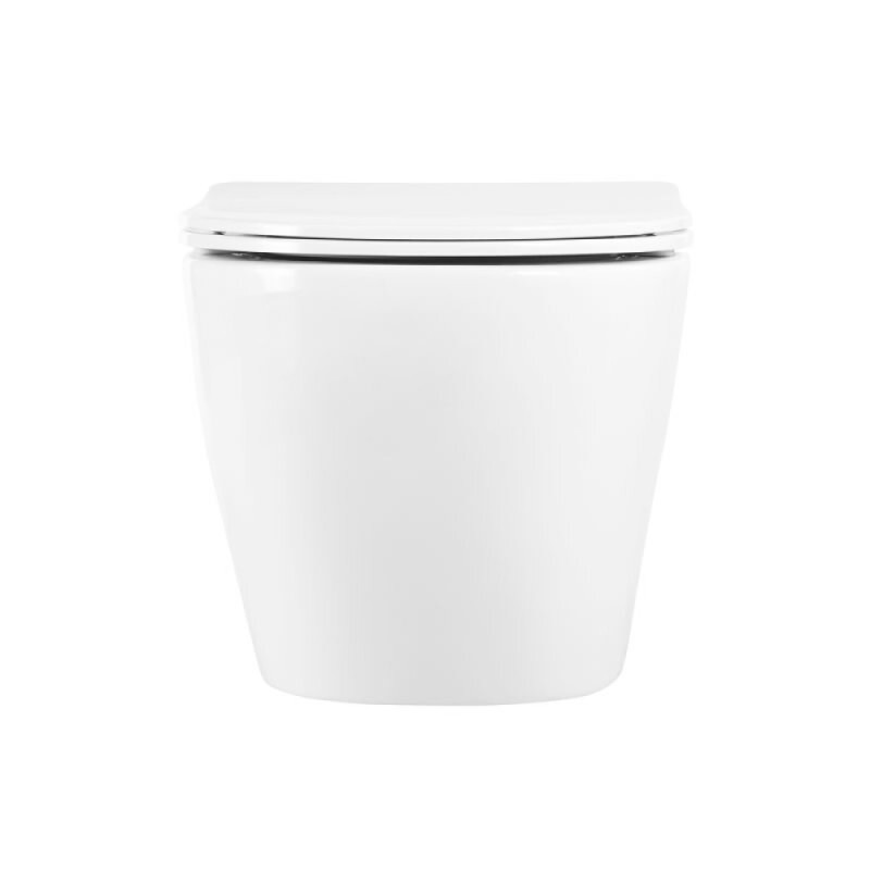 Унитаз подвесной BelBagno UNO, безободковый, сиденье soft close, белый, BB3105CHR/SC