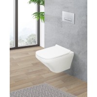 Унитаз подвесной BelBagno Sela BB3201CHR безободковый, белый