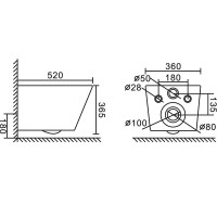 Подвесной унитаз BelBagno Ardente-C BB3202CHR-MB безободковый, цвет черный матовый